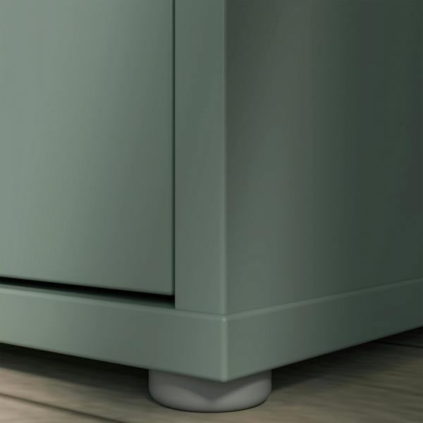 Furniture To Go Alice Springs Shoe Cabinet with 2 Doors Push-to-Open in Sage Green