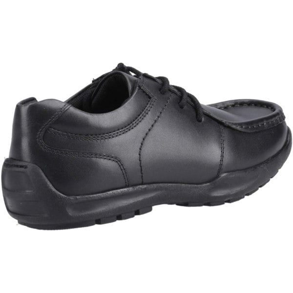 Hush Puppies Mackenzie Wallabee Leather Boys's Black Lace-Up Shoes