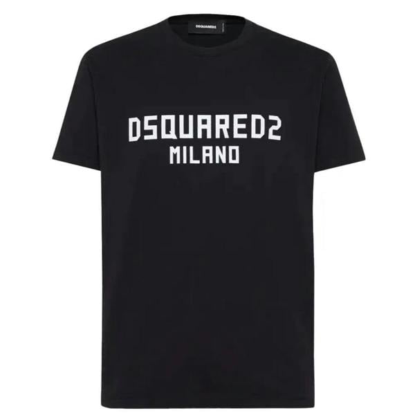 DSquared2 Mens Milano Cotton T-Shirt - Black - 