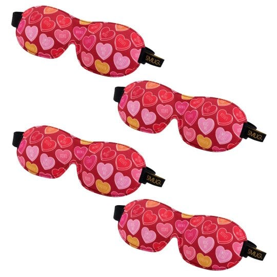 Contoured Sleep Mask Multipack Sets - Various Designs - Heart Sweets
