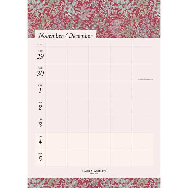 Fashion Laura Ashley A3 Famly Planner 2027, Family Planners, Week To View, Art, Gift