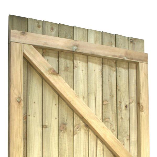 gate feather edge fully framed flat top [h.1800 x w.900] 10