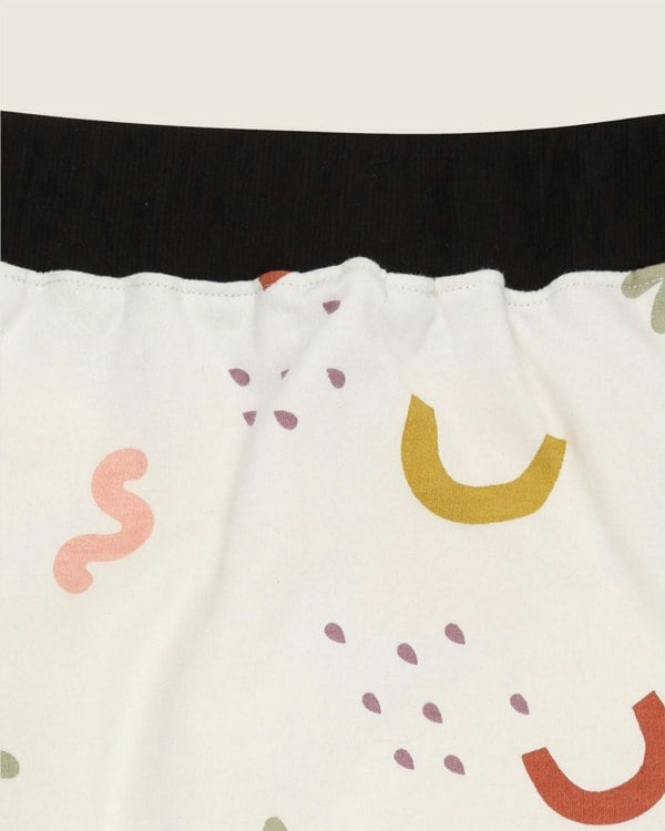 Printed organic cotton kids joggers