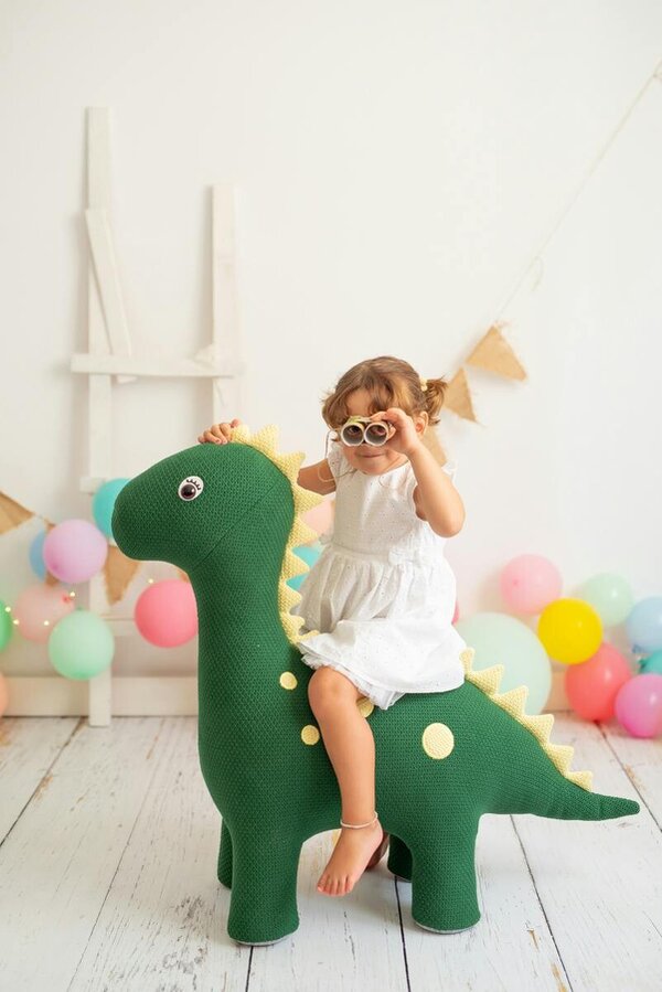 CROCHETTS Large dinosaur plush auxiliary seat LT-R14