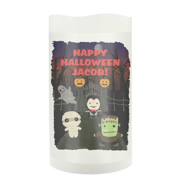 Personalised Memento Company Personalised Halloween LED Candle