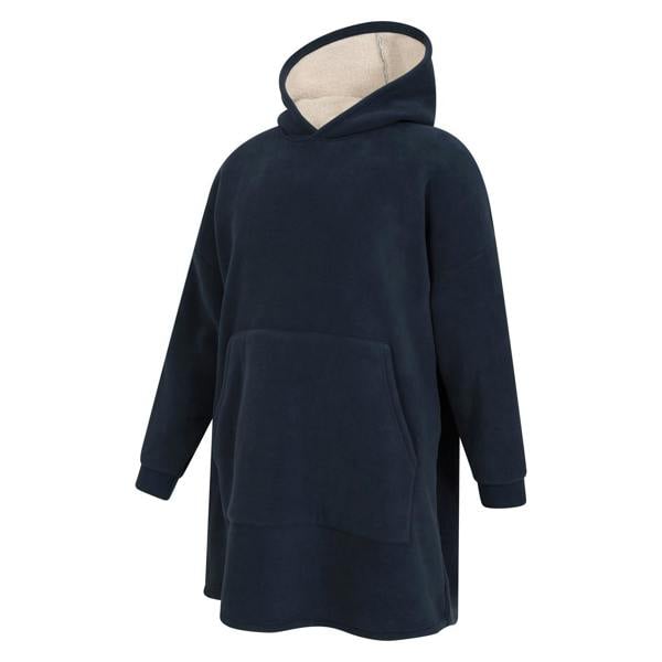 Mountain Warehouse Mens Snug Borg Hoodie Blanket - Navy - 