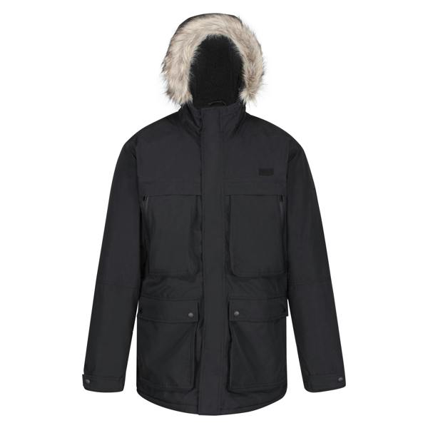 Regatta Mens Volter Waterproof Insulated Parka - Black - 