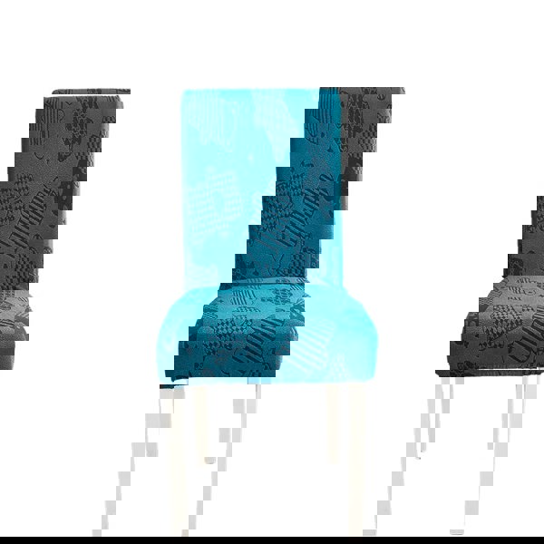  Anyseat Chair Cover Dark Blue Bear Design with Anti-Dirt and Elastic Material for Dining Room Kitchen Wedding Hotel Banquet Restaurant