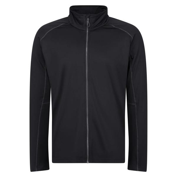 Regatta Professional Mens Stretch Full Zip Midlayer - Black
