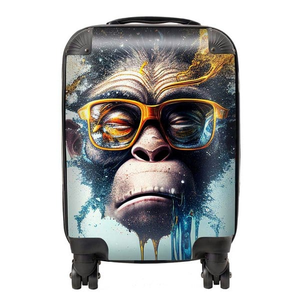 Warren Reed Monkey Splashart Suitcase