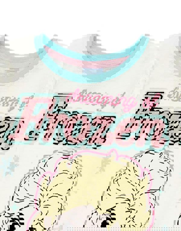 Disney Frozen Girls Multicoloured Top Front Frozen Print Short Sleeve Short Leg Pyjama Set