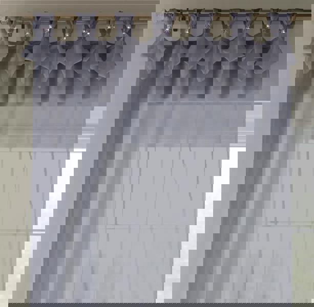 Luxury Living Linen Look Voile Tab Top Curtain Pair