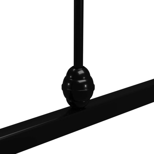 Berkfield Bed Frame Black Metal 90x200 cm