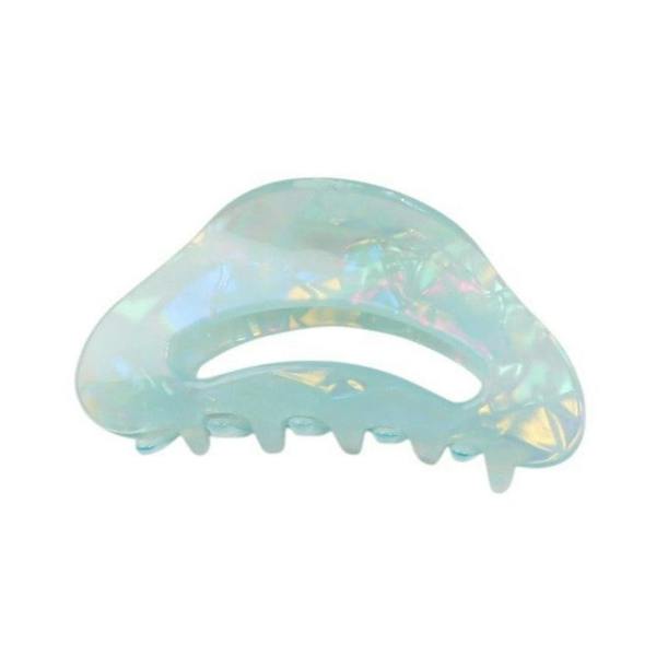 Gold Trip Pearlescent Seafoam Claw Clip