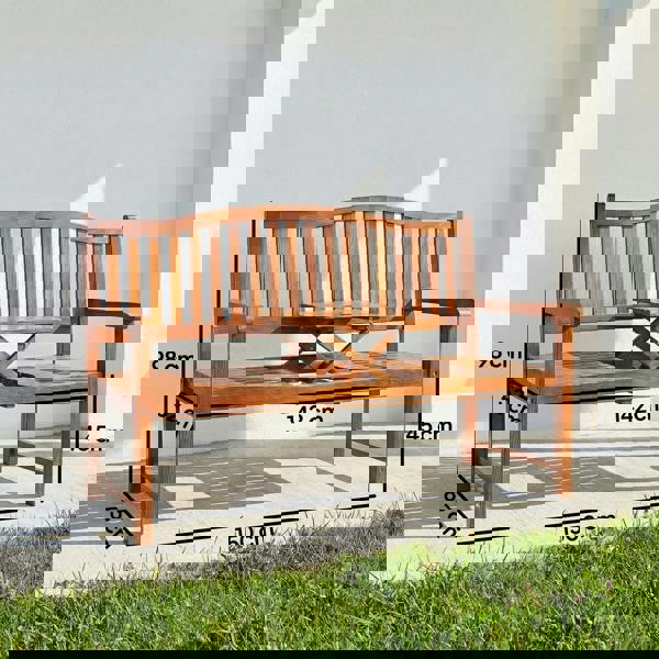 Garden Loveseat with Built-in Coffee Table