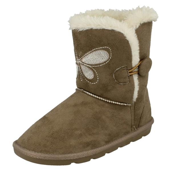 Spot On Girls Spot On Fur Lined Short Boots