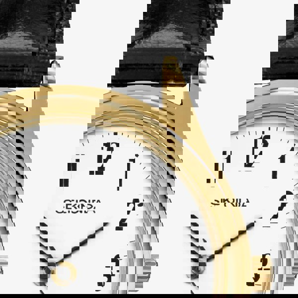 Sekonda Easy Reader Gold Plated Black Watch 3623