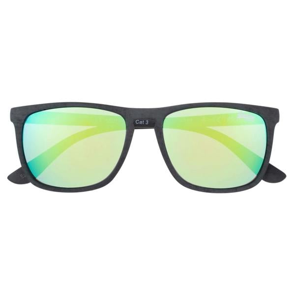 Superdry Sunglasses SDS Shockwave 182 Matte Black Green Mirror