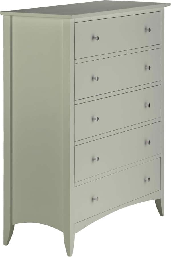 Statement Furniture Edward Hopper Modern Chest of Drawers, 5 Drawer Assembled Wooden Storage