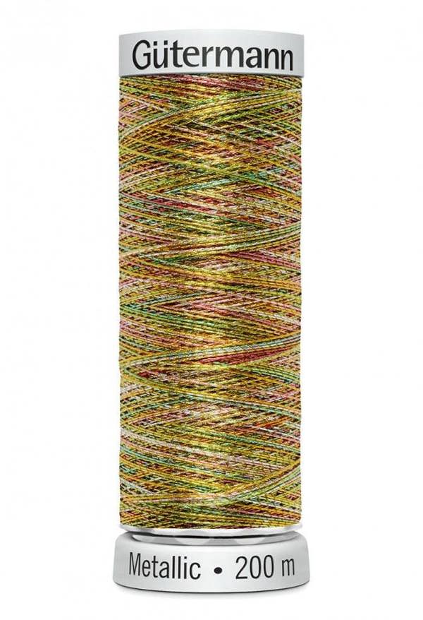 Gutermann Sulky Metallic Embroidery Thread 200m Polyamide, Polyester Thread Suitable For Embroidery