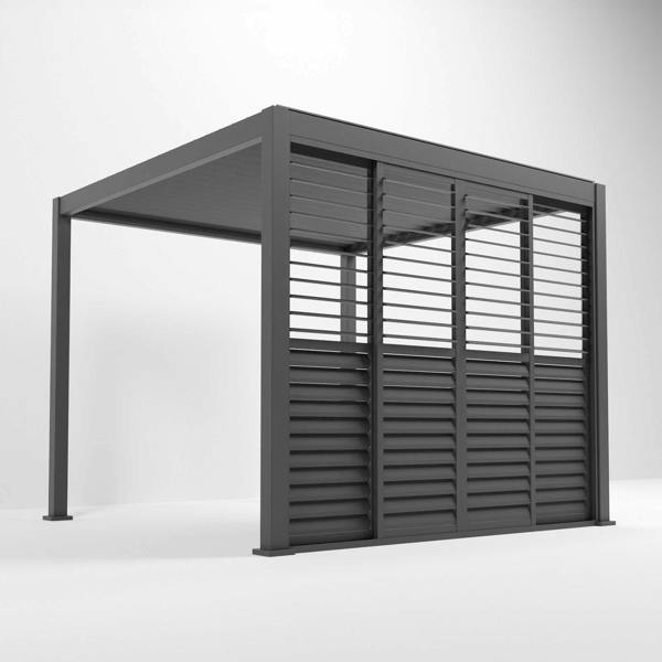 Ocean Designs Tivoli E-LED 6m x 3m Grey Frame Free Standing Pergola
