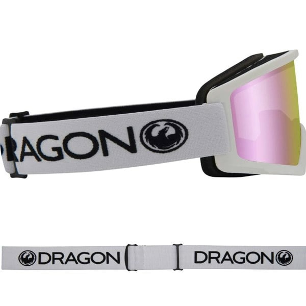 Dragon DX3 OTG - White with Lumalens Pink Ionized Lens