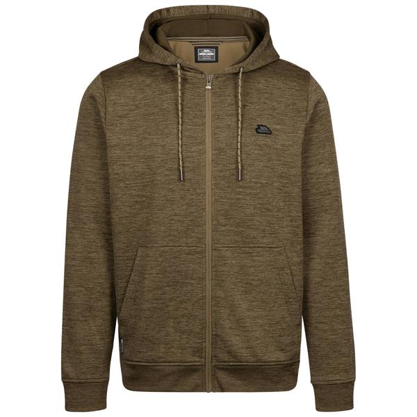 Trespass Mens Fewston Full Zip Hoodie - Marshland Marl - 