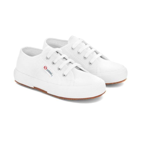 Superga Childrens/Kids 2750 Jcot Leather Trainers - White - 