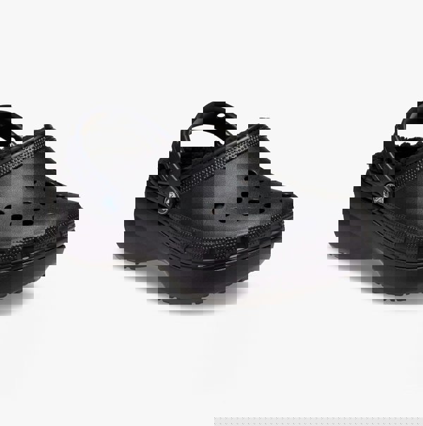 Crocs 207938-001 CLASSIC PLATFORM LINED Womens Clogs Black