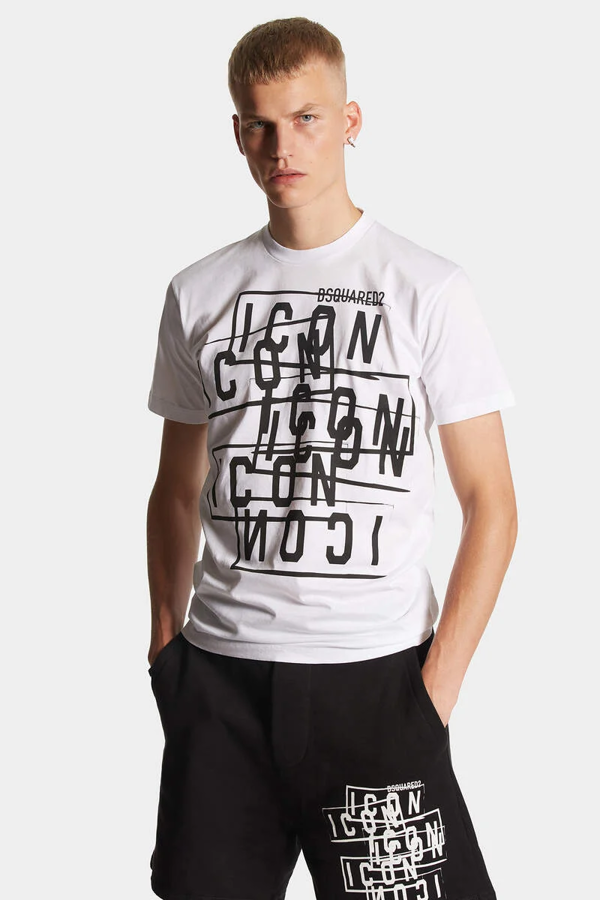 Dsquared2 Icon Stamps Logo White T-Shirt