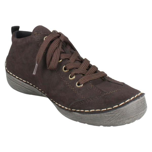 Rieker Ladies Rieker Lace-Up Shoes with Zip 52514