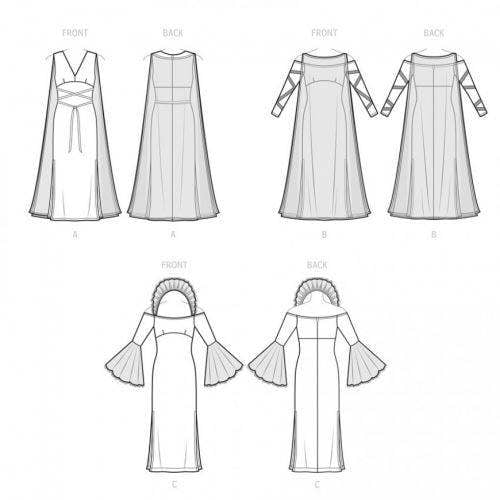 Simplicity Sewing Pattern 9629, Costumes for Women, AA (10-12-14-16-18) - Intermediate