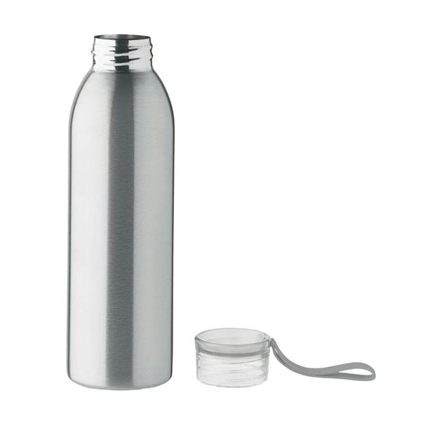 MidOcean Bira Stainless Steel 650ml Bottle - Matt Silver Grey - 