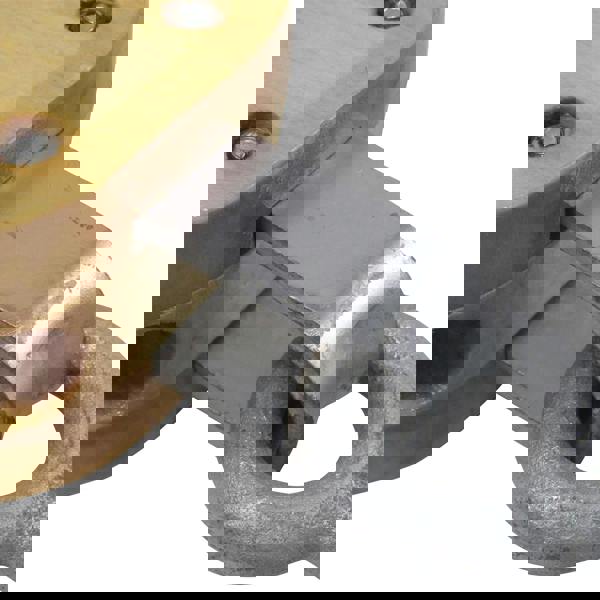 Single Pulley Block With Swivel Hook 8" (2.1 Ton Wooden Snatch Double Treble Eye Shackle)