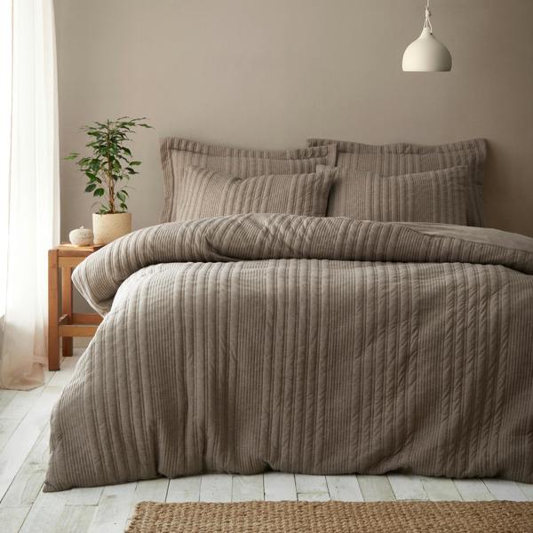 Pineapple Elephant Tamba Jersey Stripe Quilted Duvet Cover Set Mole