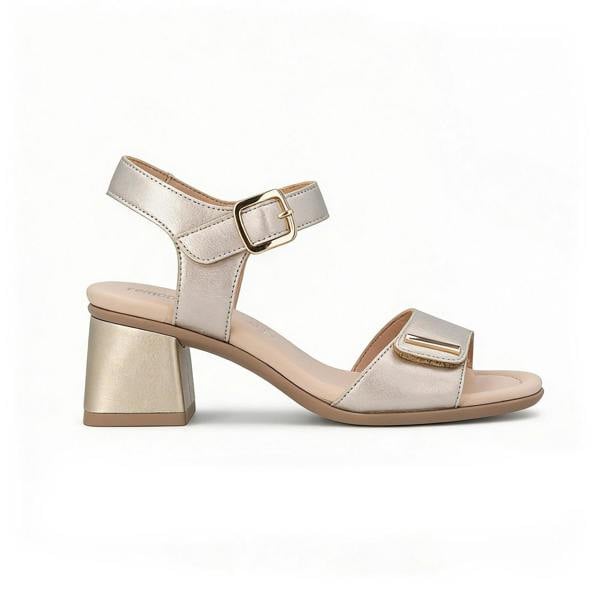 Remonte Remonte D1K54 Womens Ankle Strap Sandals Pale Gold