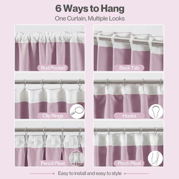 Marlow Pink Pom Pom Curtains for Nursery & Baby Girls Room 46"x72"  2 Panels