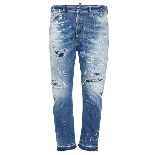 Dsquared2 Medium Sea Salt Wash Bro Jeans Navy Blue W30