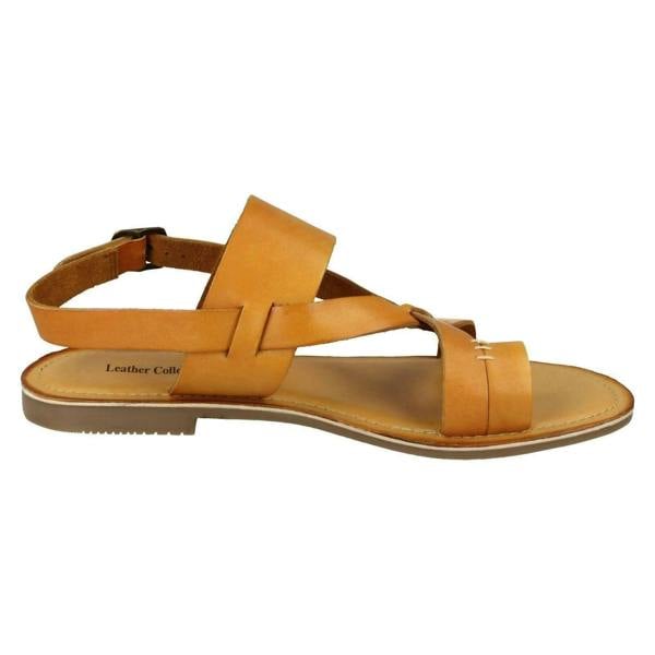 Leather Collection Ladies Leather Collection Toe Loop Sandals F00127