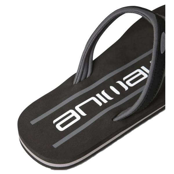 Animal Mens Jekyl Logo Flip Flops - Grey - 