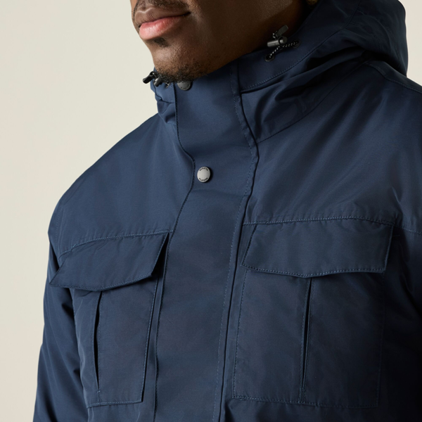 Regatta Mens Eamont Insulated Waterproof Jacket - Navy/Black