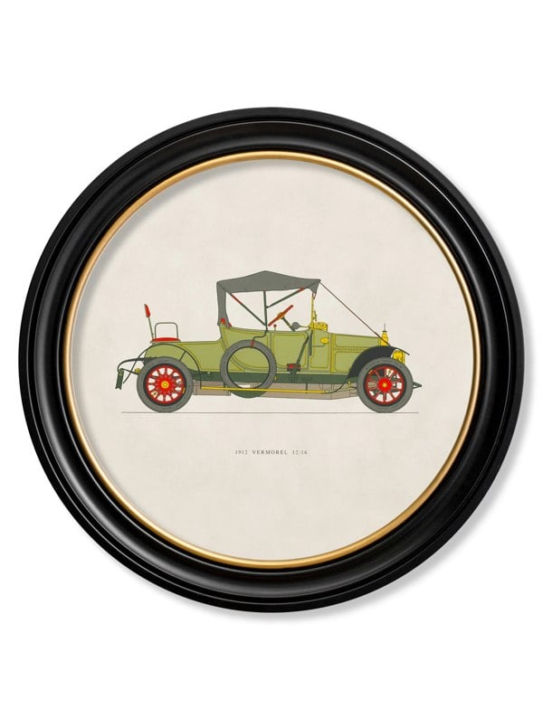 Exceptional Art 1912 VERMOREL 12/16 in Round Frame