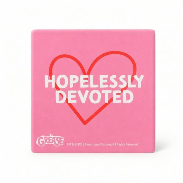 Widdop & Co Fandomania Grease 'Hopelessly Devoted' Coaster Pink
