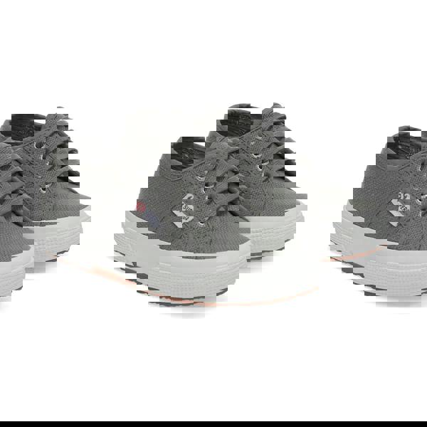 Superga Childrens/Kids 2750 Jcot Leather Trainers - Grey Sage