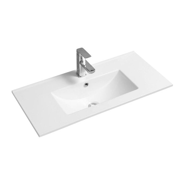 Limoge 4003 Ceramic 81cm Thin-Edge Inset Basin with Deep Scoop