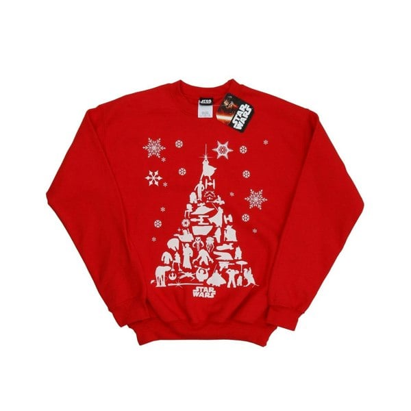 Star Wars Boys Christmas Tree Sweatshirt - Red