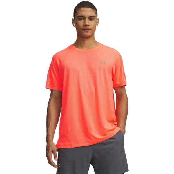 Under Armour Mens Velociti Reflective T-Shirt - Tangerine - 