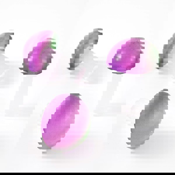 Myga Electroplated Selenite Mushroom (Green/Pink/Purple)