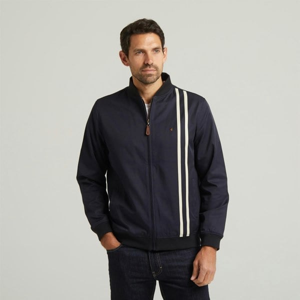 Gabicci G54Q01 Mens Side Strip Zip Thru Jacket Gabicci Classic - NAVY