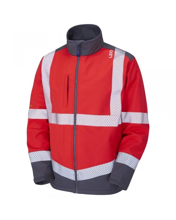 Leo Workwear Bowden EcoViz Softshell Jacket